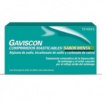 GAVISCON 24 COMPRIMIDOS MASTICABLES (SABOR FRESA