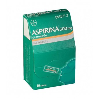 ASPIRINA 500 mg 10 SOBRES...