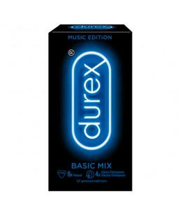 DUREX MUSIC EDITION PRESERVATIVOS BASIC MIX 10 P