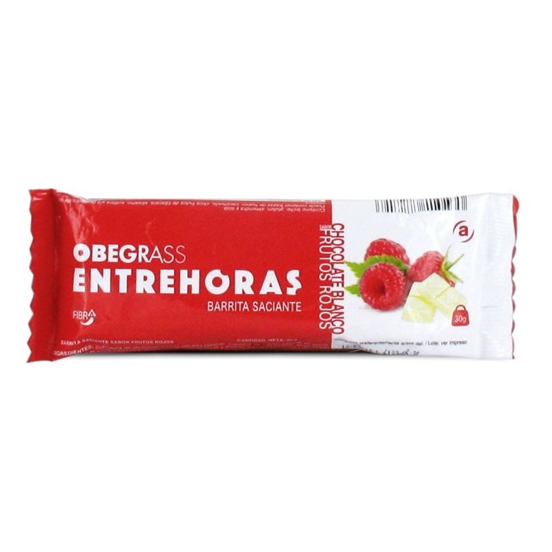 OBEGRASS ENTREHORAS 30 G SABOR CHOCOLATE BLANCO