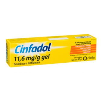CINFADOL DICLOFENACO 11,6 mg/g GEL CUTANEO 1 TUB