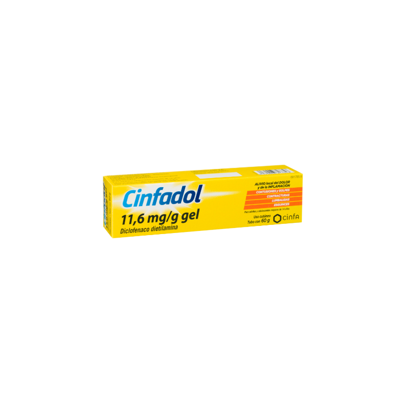 CINFADOL DICLOFENACO 11,6 mg/g GEL CUTANEO 1 TUB