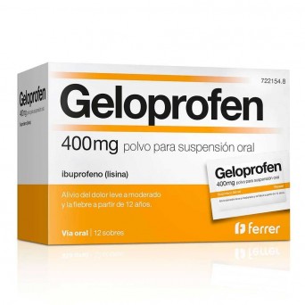 GELOPROFEN RAPID 400 mg 12 SOBRES POLVO PARA SUS