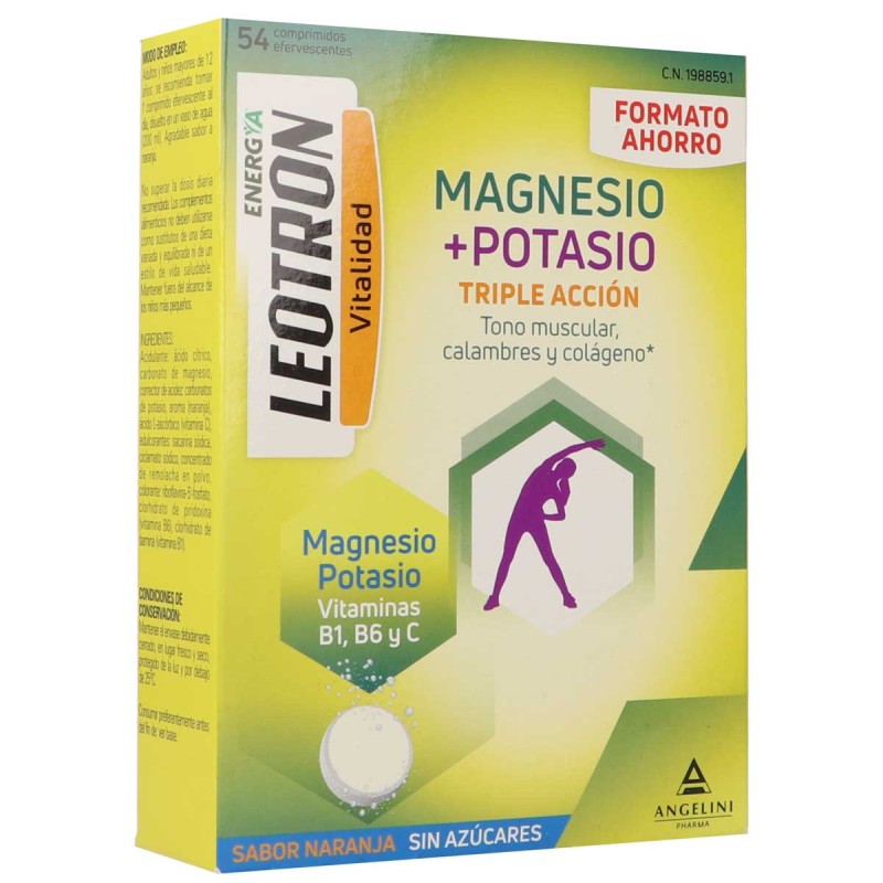 LEOTRON MAGNESIO + POTASIO ANGELINI 54 COMPRIMID