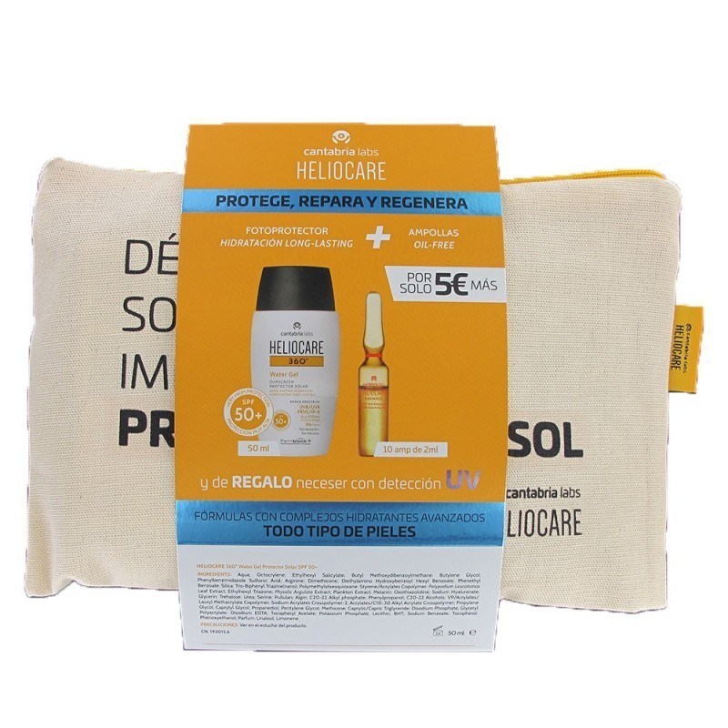 HELIOCARE 360º GEL OF  50ML+ 10 AMPOLLAS NECESER